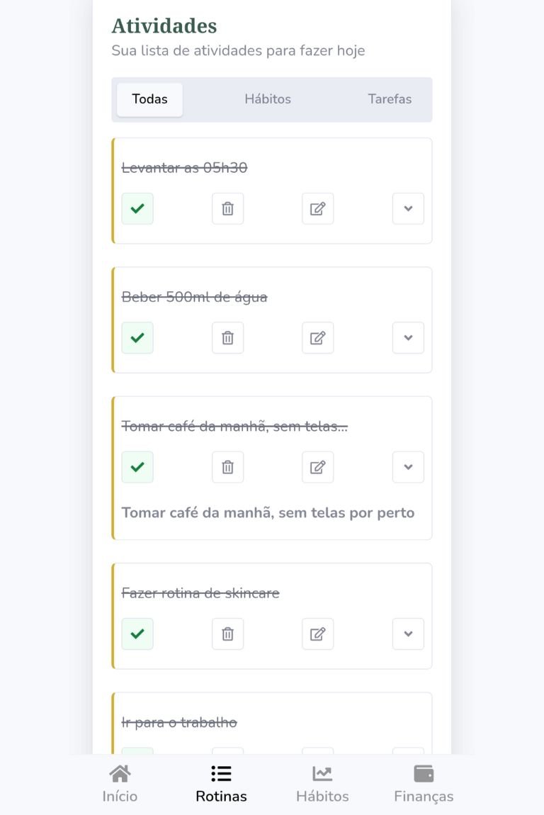 App de produtividade para controlar tarefas no trabalho