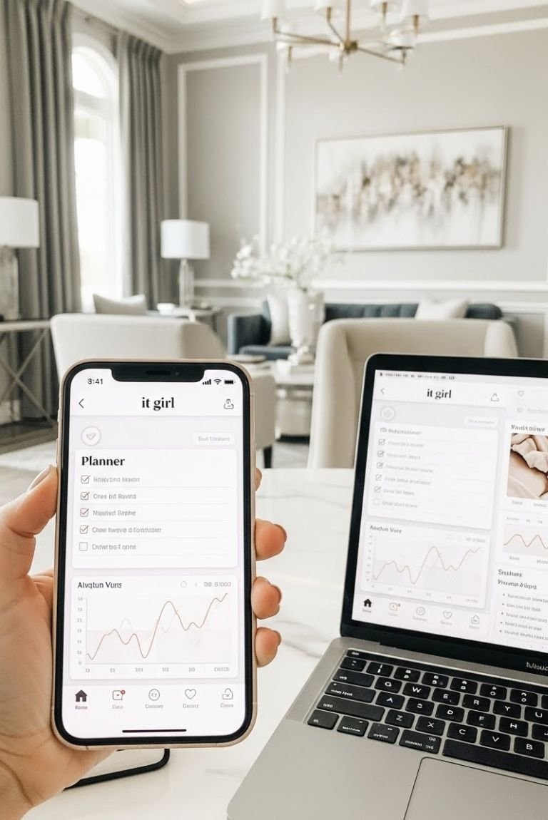 Planner digital para ajudar no glow up